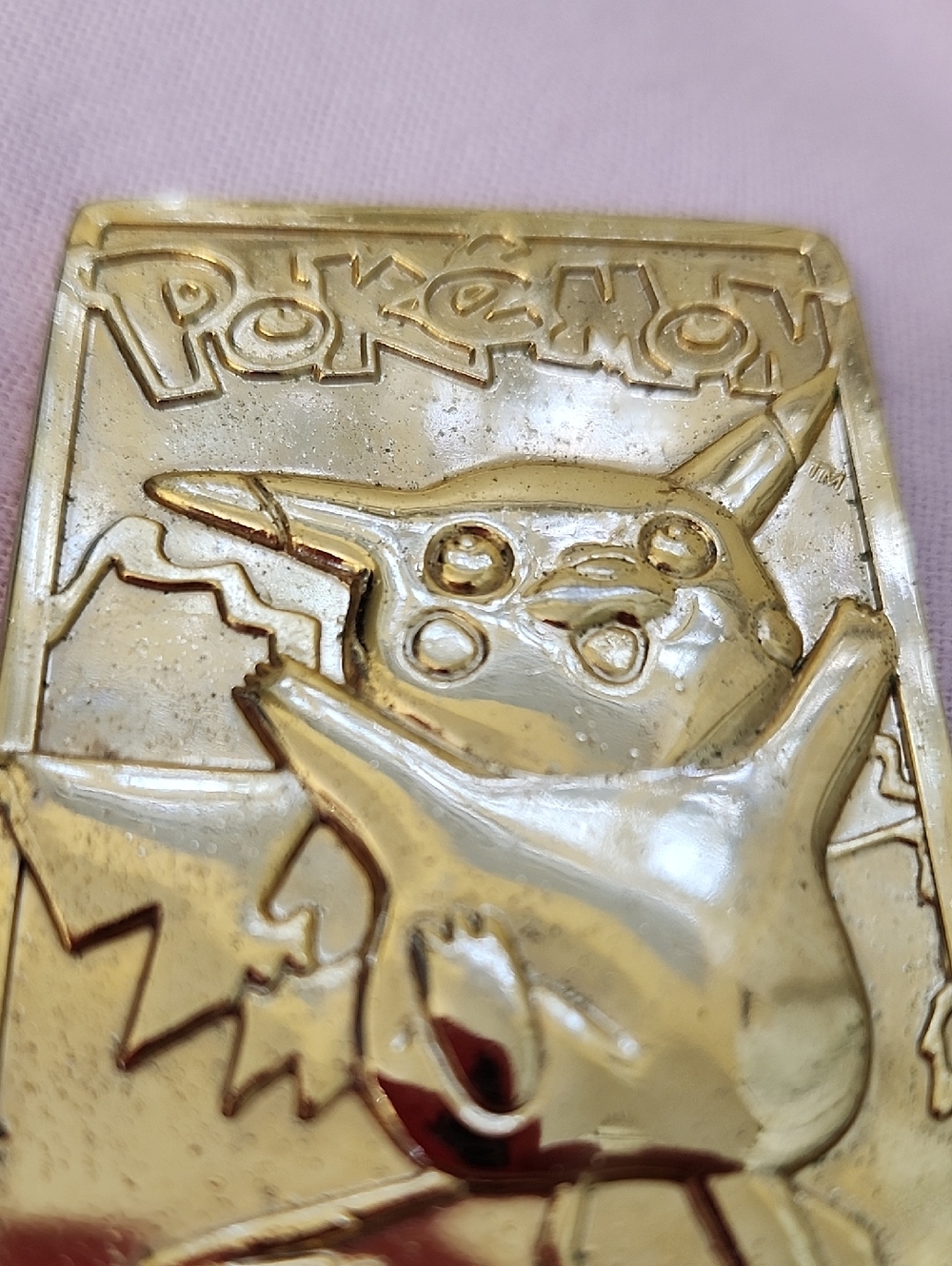 1999 Pokemon Pikachu Gold Plated Card By Nintendo - Picture 9 of 9